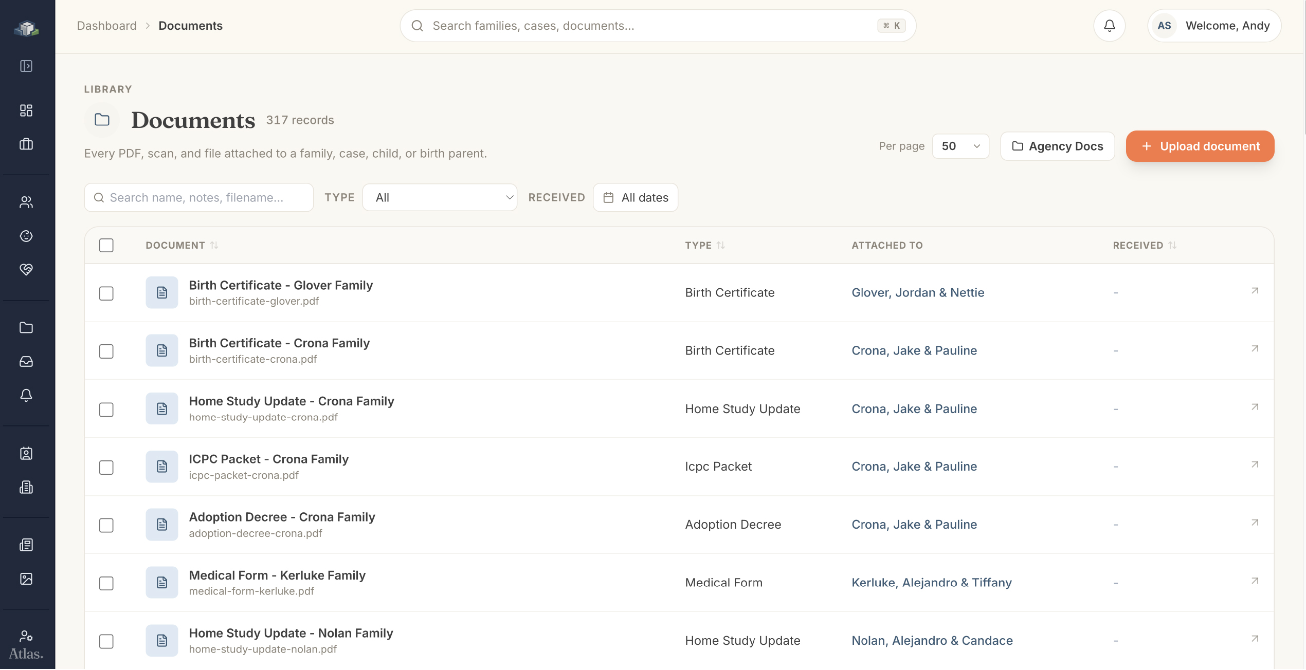 Documents screenshot